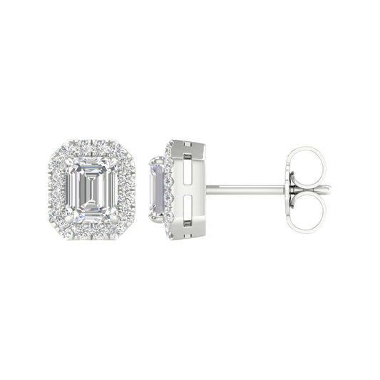 14K 1.15CT Certified Lab Grown Diamond Earrings ( Igi Certified )