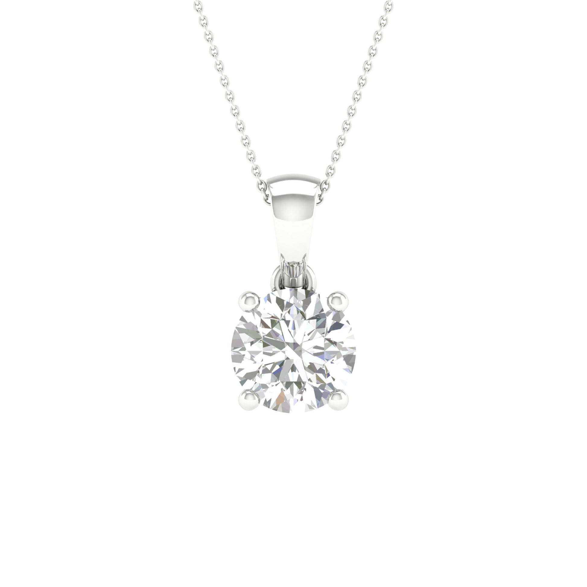 10K 1.00CT Certified Lab Grown Diamond Pendant