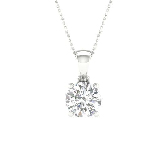 10K 1.00CT Certified Lab Grown Diamond Pendant