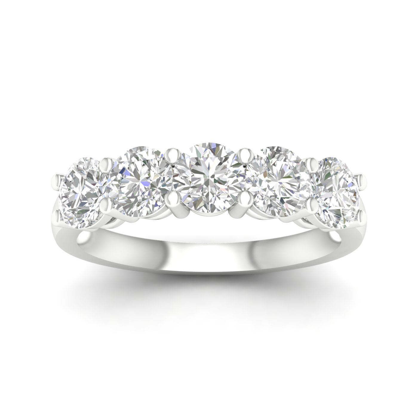 14K 2.00CT Certified Lab Grown Diamond Bands ( Igi Certified )