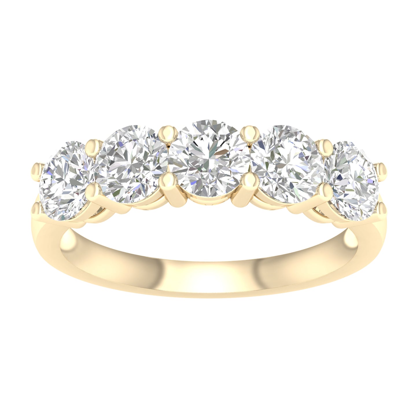 14K 2.00CT Certified Lab Grown Diamond Bands ( Igi Certified )