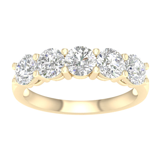 14K 2.00CT Certified Lab Grown Diamond Bands ( Igi Certified )