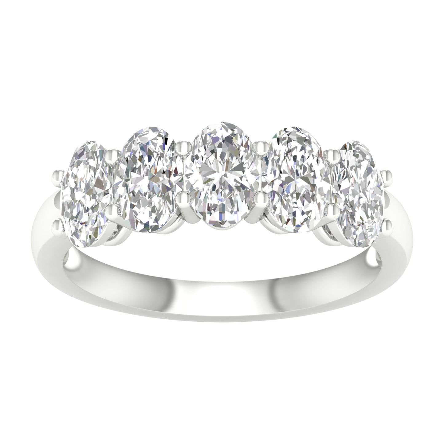 14K 3.00CT Certified Lab Grown Diamond Bands ( Igi Certified )