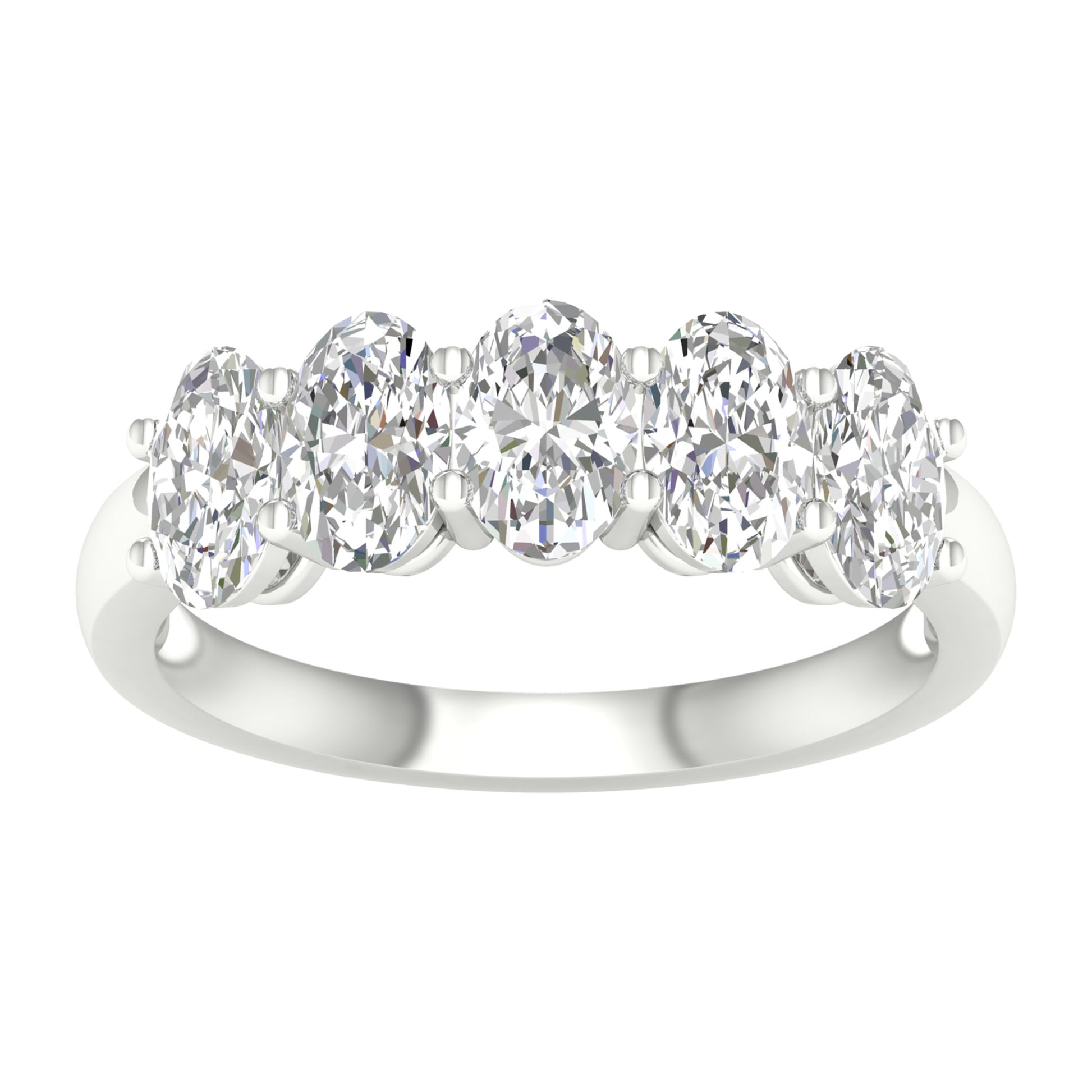 14K 3.00CT Certified Lab Grown Diamond Bands ( Igi Certified )