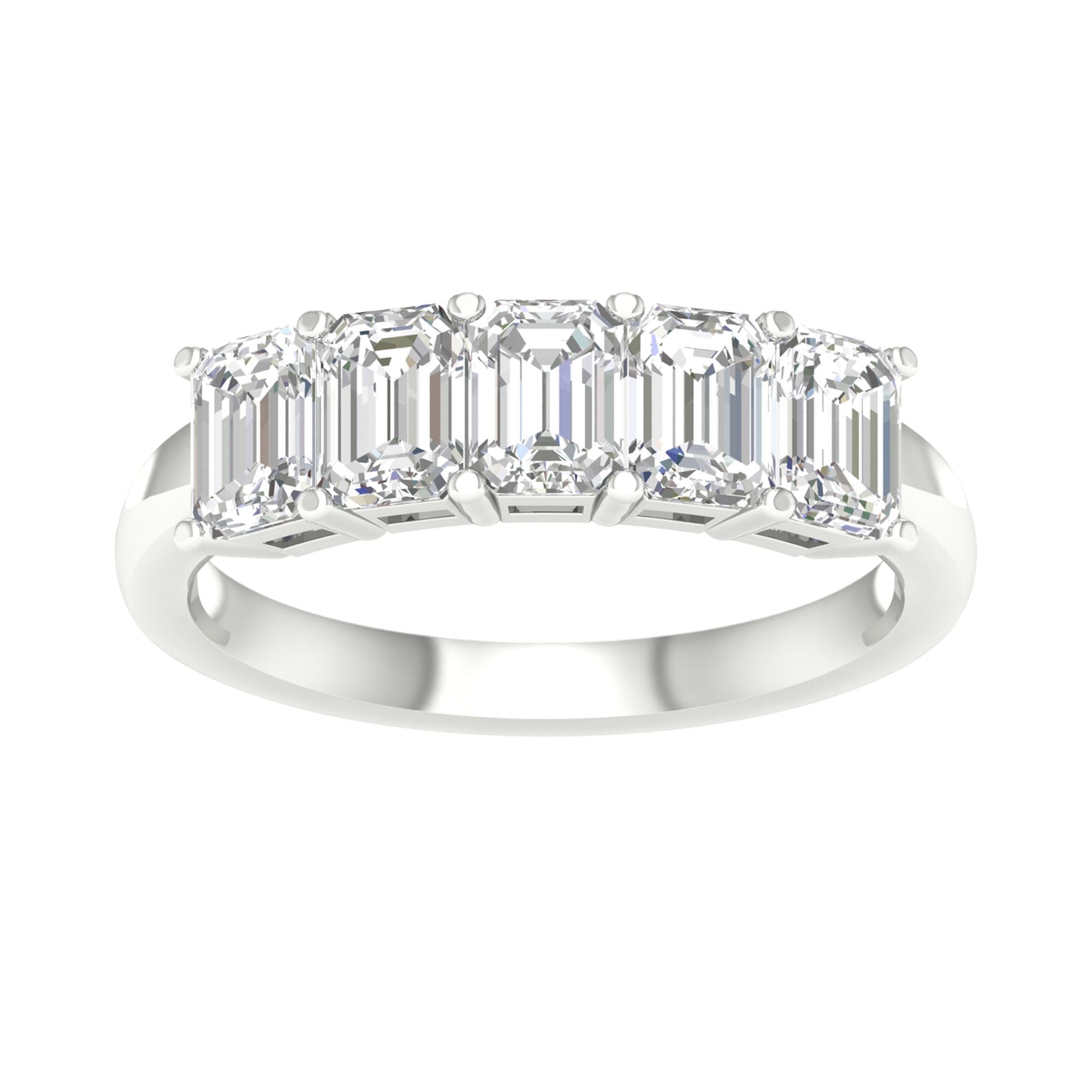 14K 2.00CT Certified Lab Grown Diamond Bands ( Igi Certified )