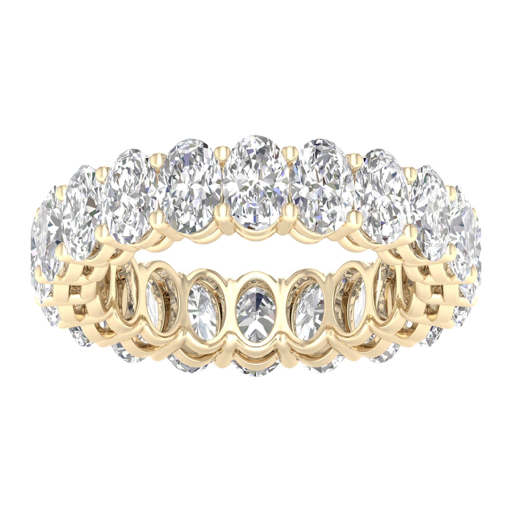 14K 5.00CT Certified Lab Grown Diamond Bands ( Igi Certified )