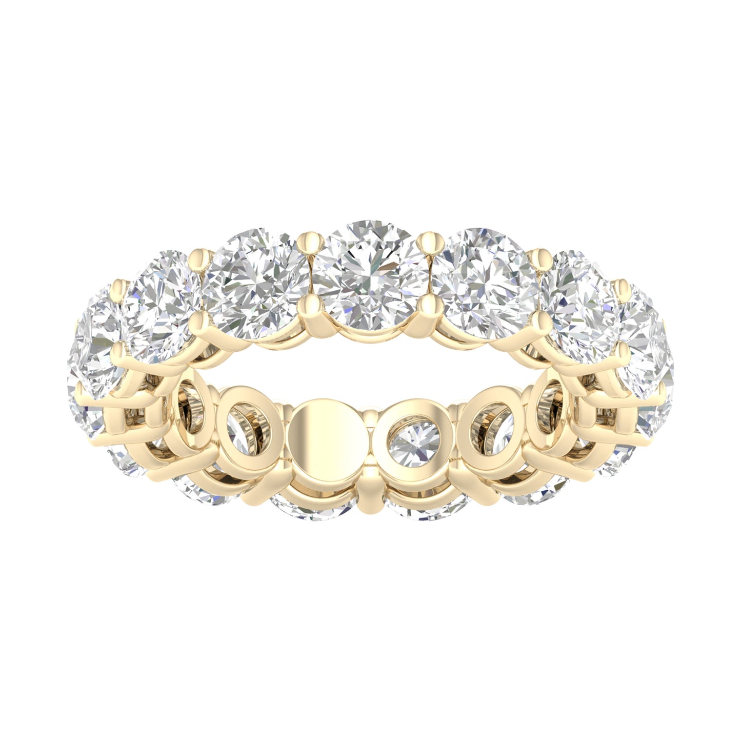 14K 4.95CT Certified Lab Grown Diamond Bands ( Igi Certified )