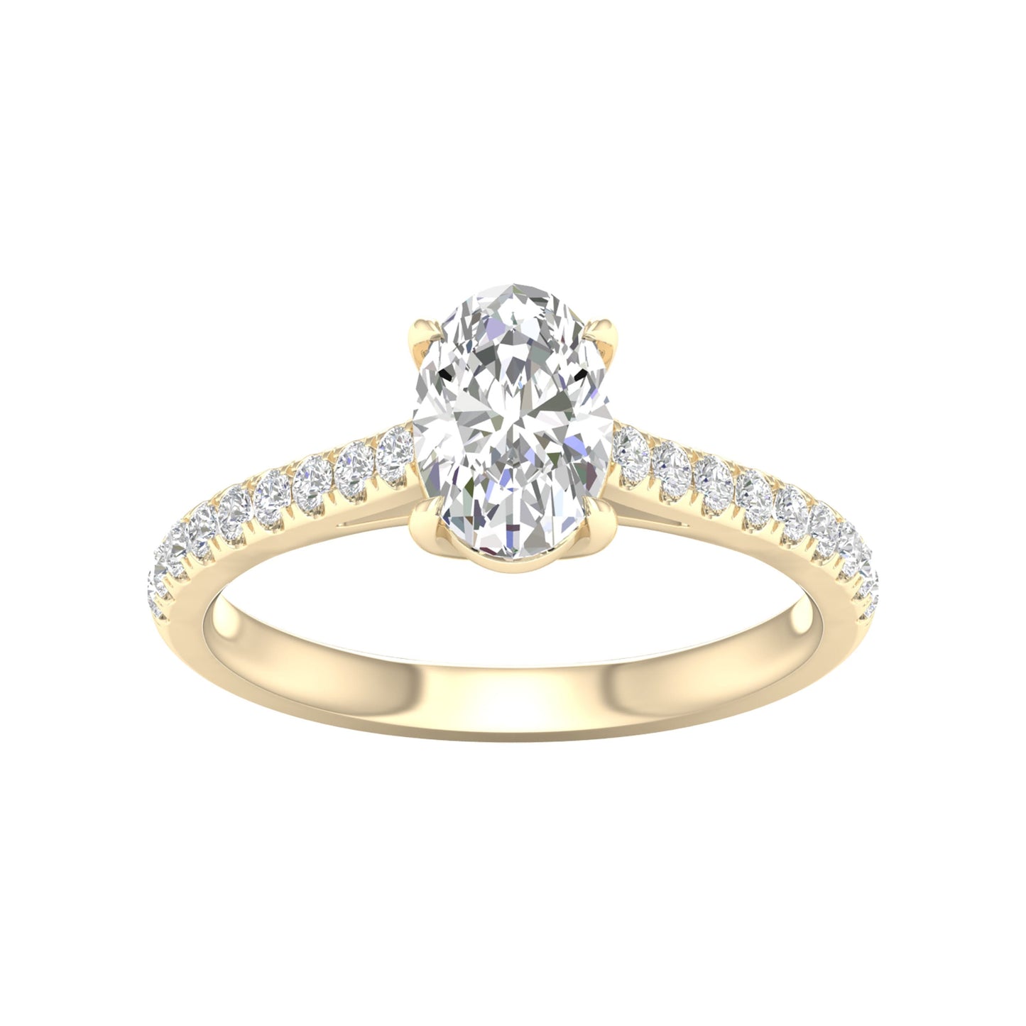 14K 1.75CT Certified Lab Grown Diamond Ring ( Igi Certified )