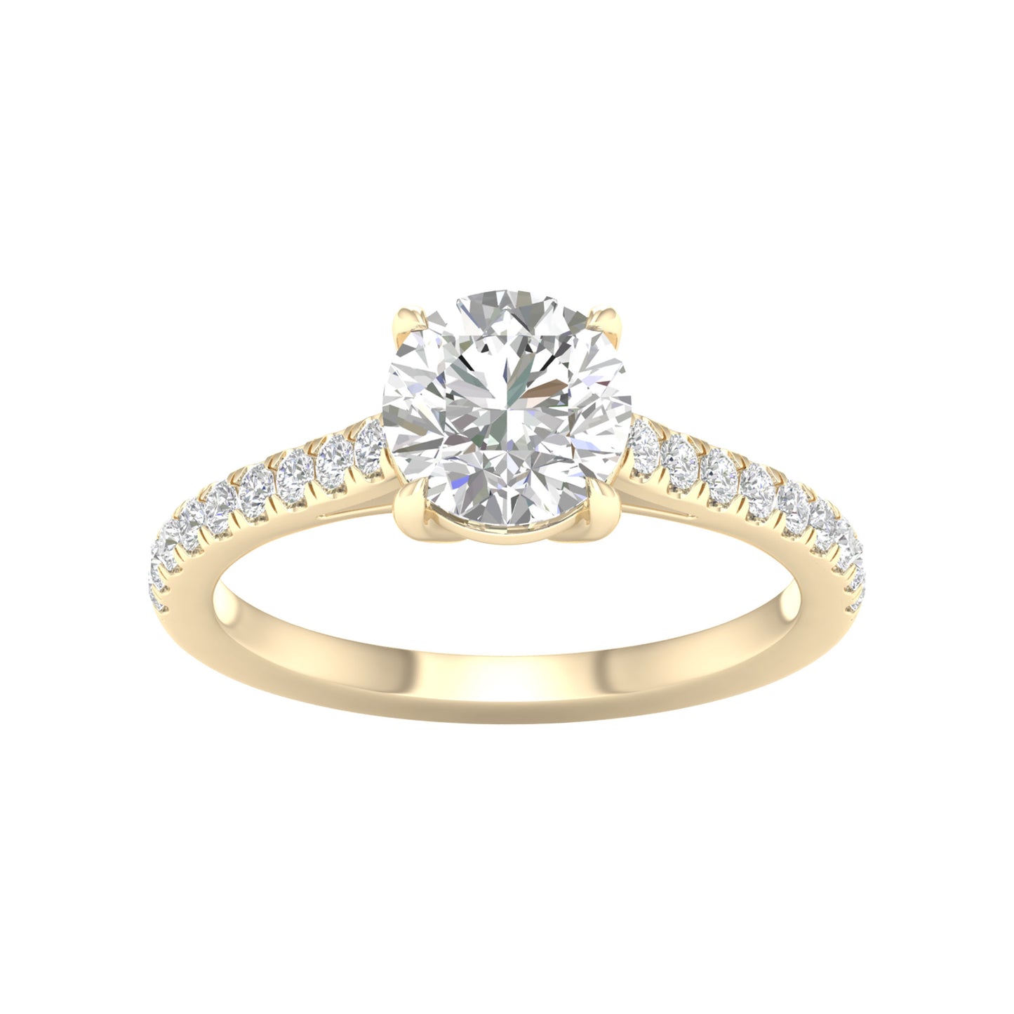 14K 1.75CT Certified Lab Grown Diamond Ring ( Igi Certified )