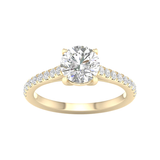 14K 1.75CT Certified Lab Grown Diamond Ring ( Igi Certified )
