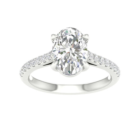14K 2.25CT Certified Lab Grown Diamond Ring ( Igi Certified )