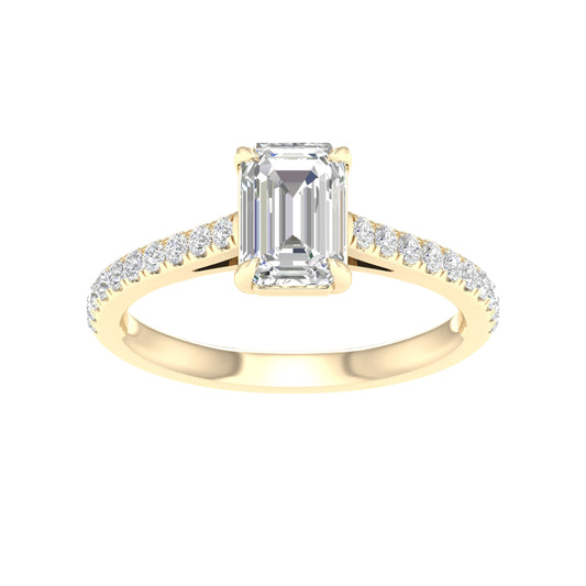 14K 1.25CT Certified Lab Grown Diamond Ring ( Igi Certified )