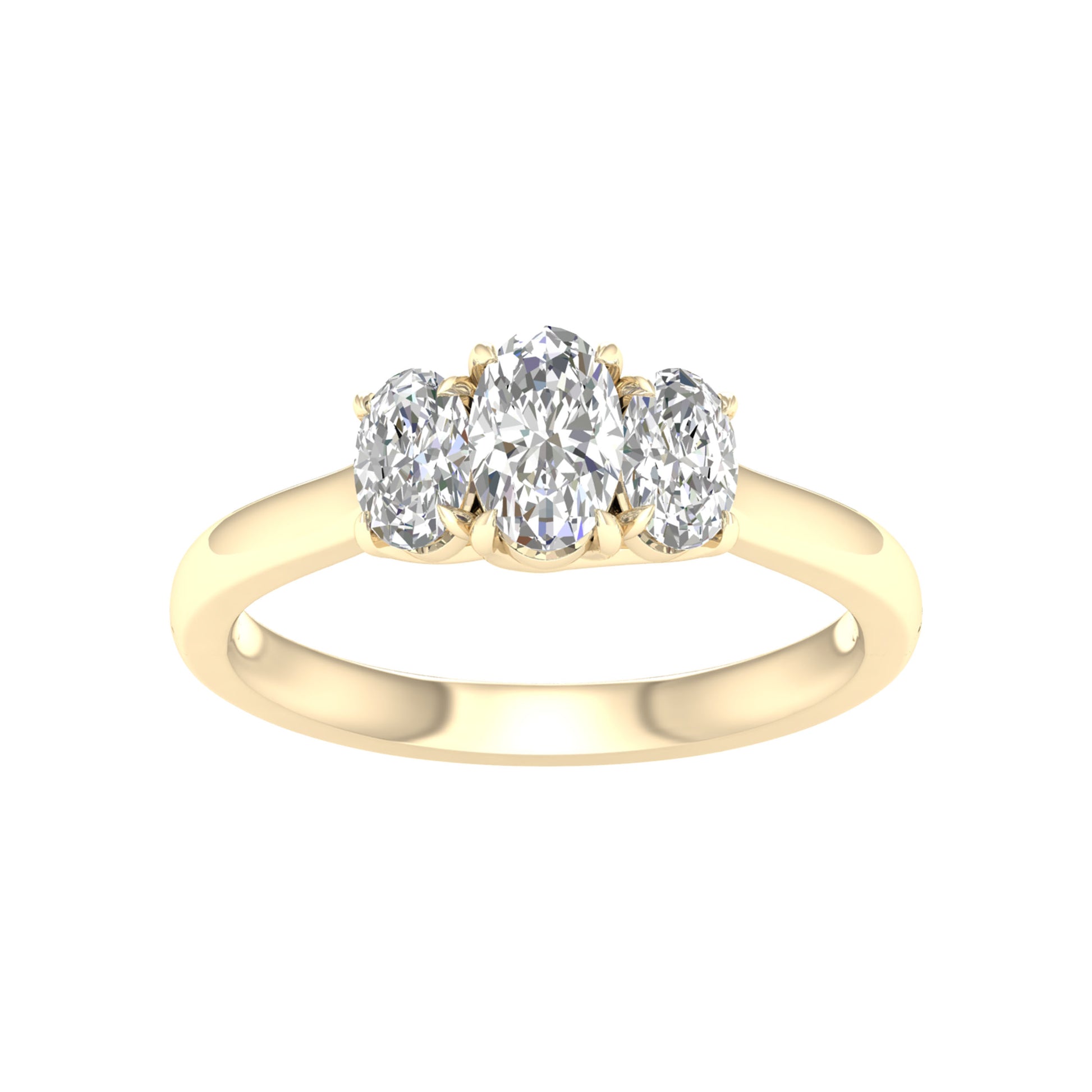 14K 1.00CT Certified Lab Grown Diamond Ring ( Igi Certified )
