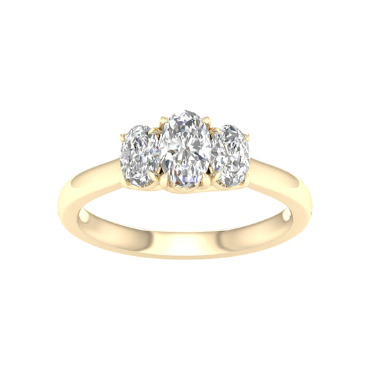 14K 1.00CT Certified Lab Grown Diamond Ring ( Igi Certified )