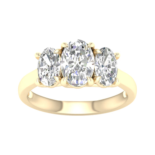 14K 3.00CT Certified Lab Grown Diamond Ring ( Igi Certified )