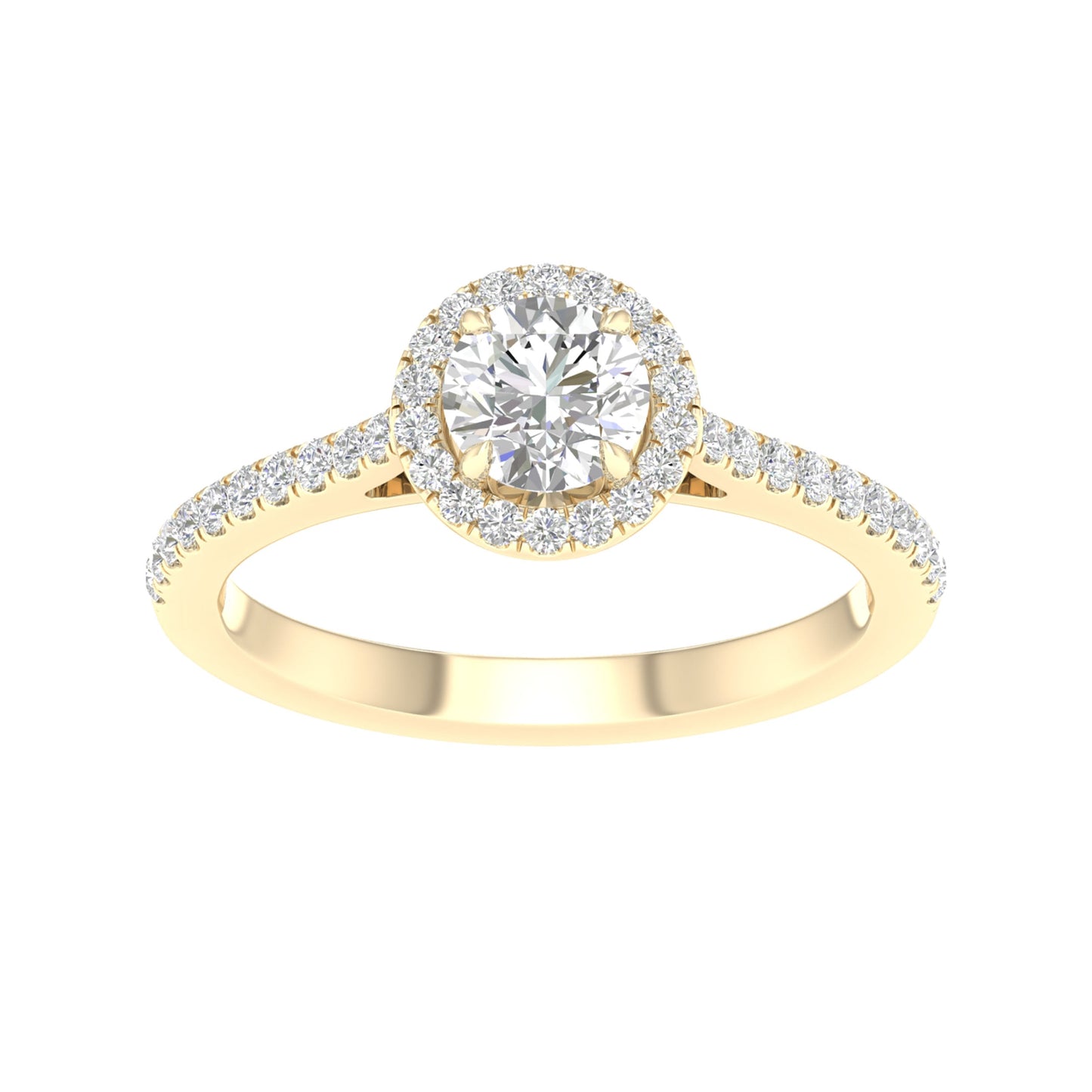 14K 1.00CT Certified Lab Grown Diamond Ring ( Igi Certified )