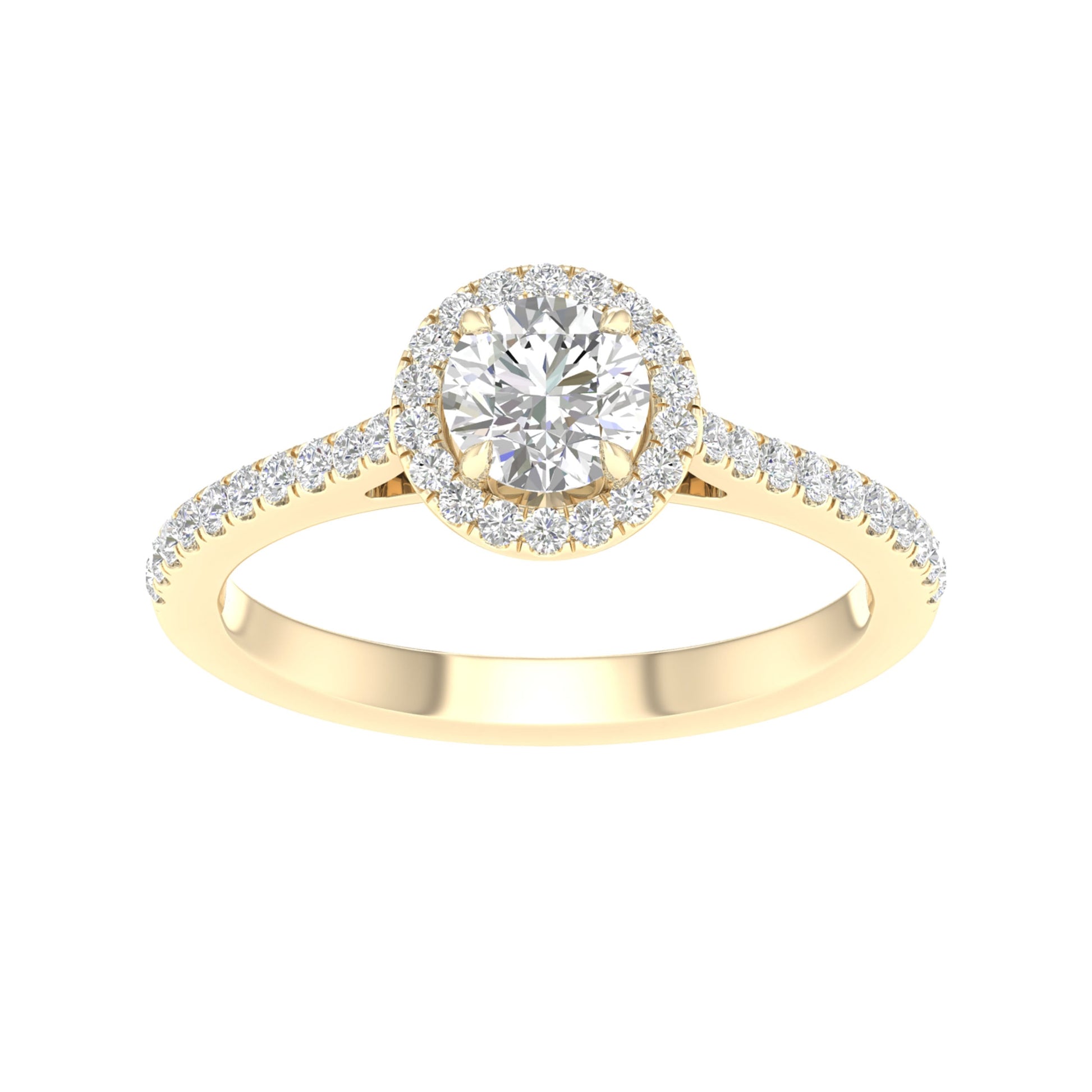 14K 1.00CT Certified Lab Grown Diamond Ring ( Igi Certified )