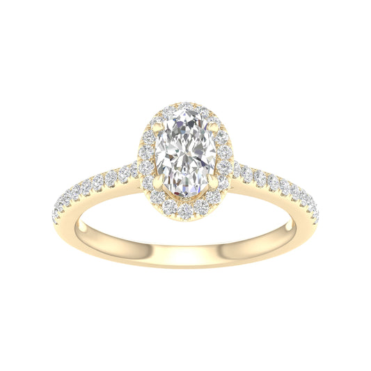 14K 1.00CT Certified Lab Grown Diamond Ring ( Igi Certified )