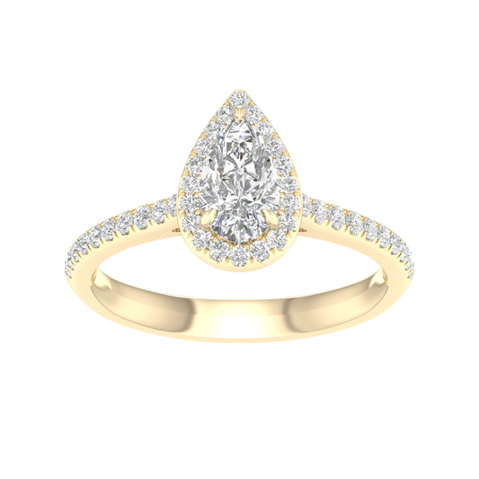 14K 1.00CT Certified Lab Grown Diamond Ring ( Igi Certified )