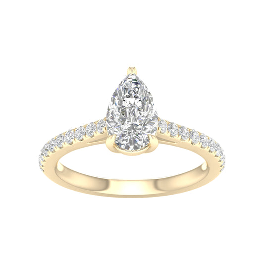 14K 1.25CT Certified Lab Grown Diamond Ring ( Igi Certified )