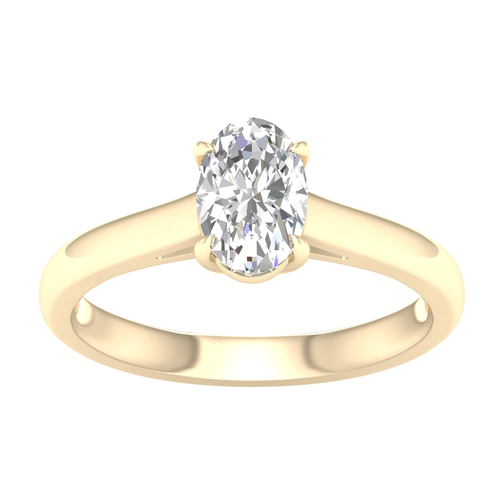 14K 1.00CT Certified Lab Grown Diamond Ring ( Igi Certified )