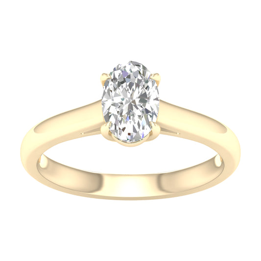 14K 1.00CT Certified Lab Grown Diamond Ring ( Igi Certified )
