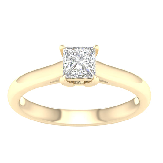 14K 0.75CT Certified Lab Grown Diamond Ring ( Igi Certified )