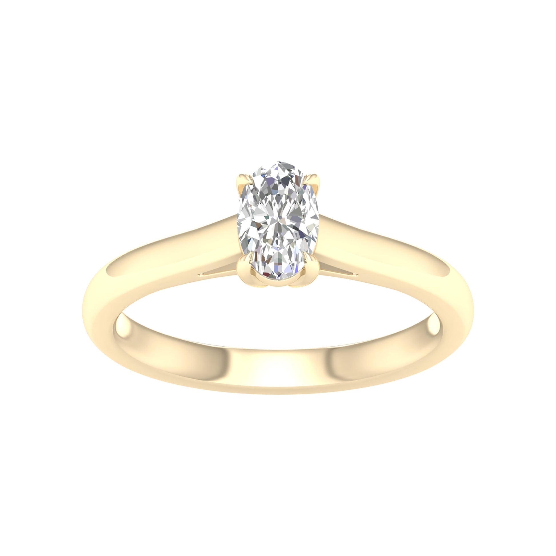 14K 0.50CT Certified Lab Grown Diamond Ring ( Igi Certified )