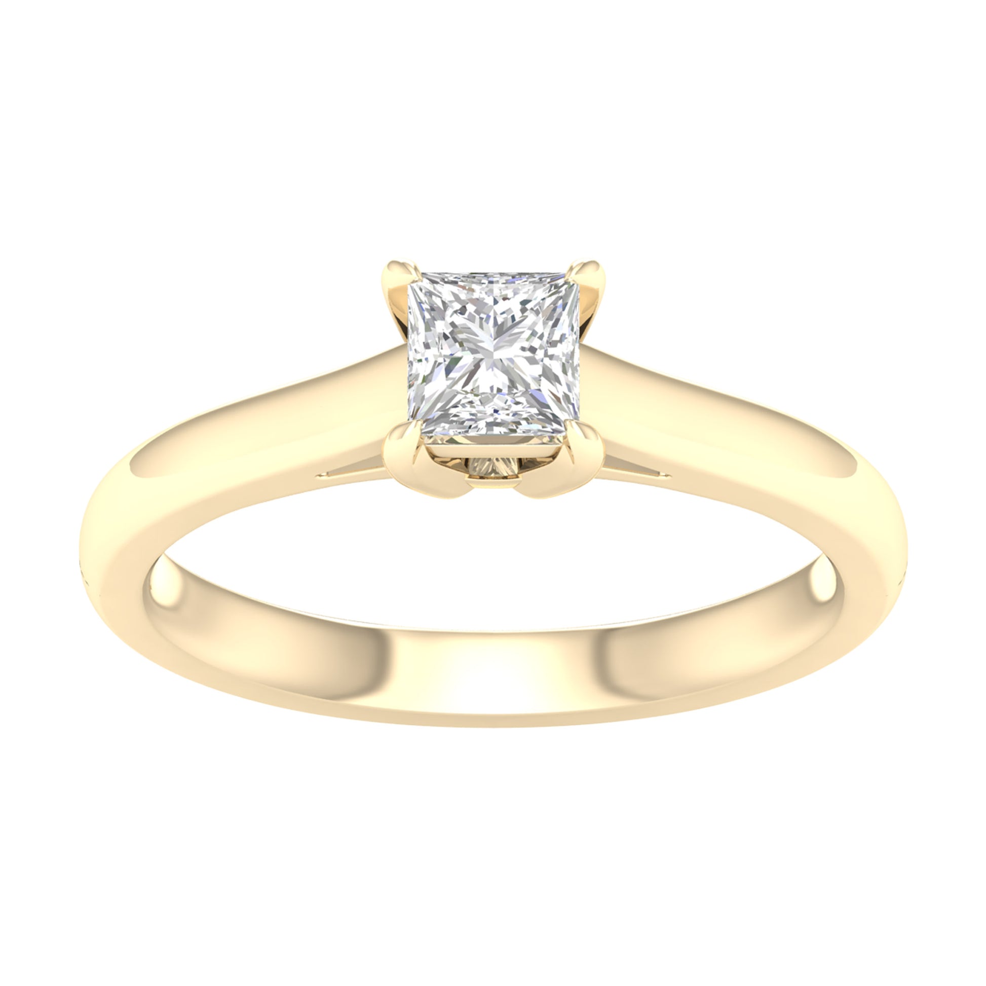 14K 0.50CT Certified Lab Grown Diamond Ring ( Igi Certified )