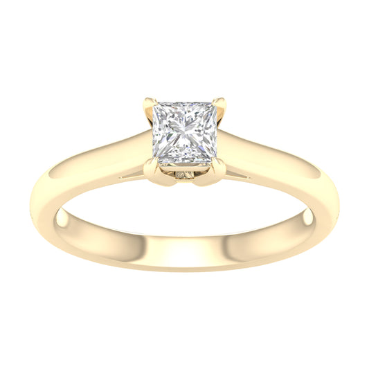 14K 0.50CT Certified Lab Grown Diamond Ring ( Igi Certified )