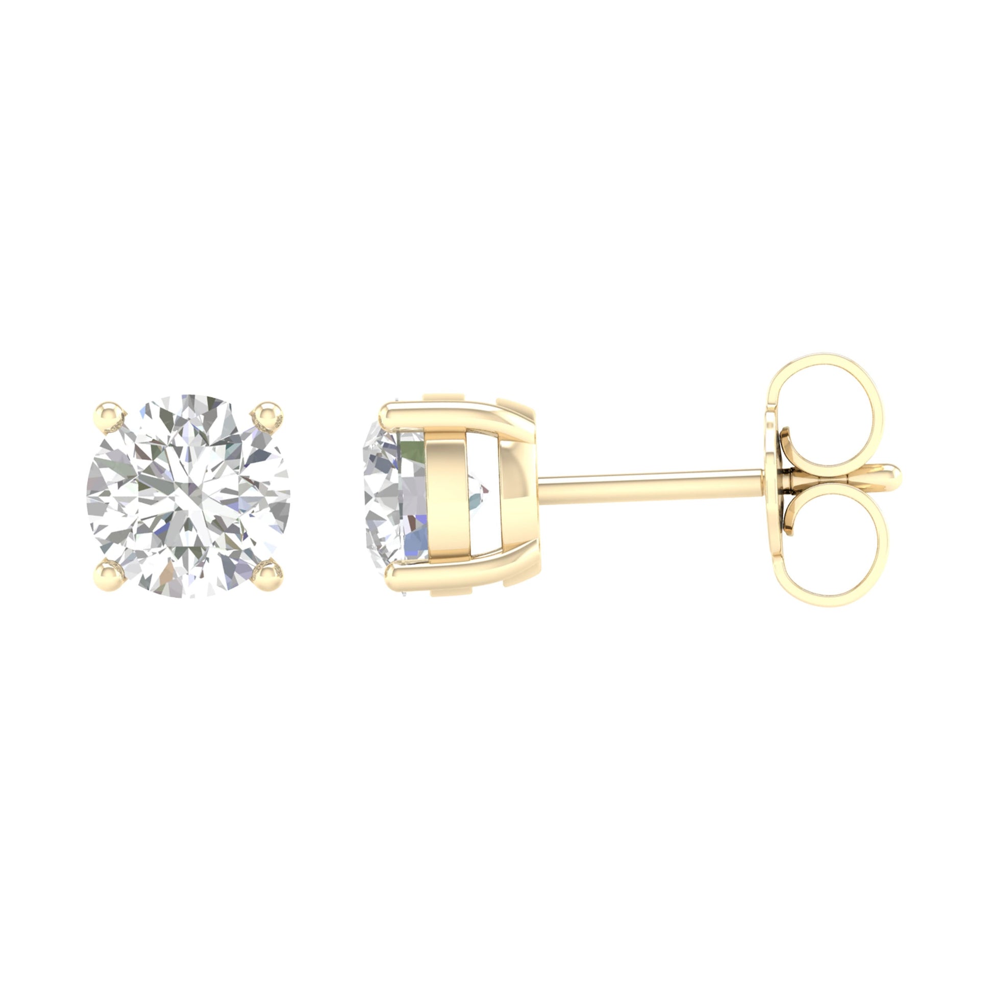 14K 2.00CT Certified Lab Grown Diamond Earring ( Igi Certified )