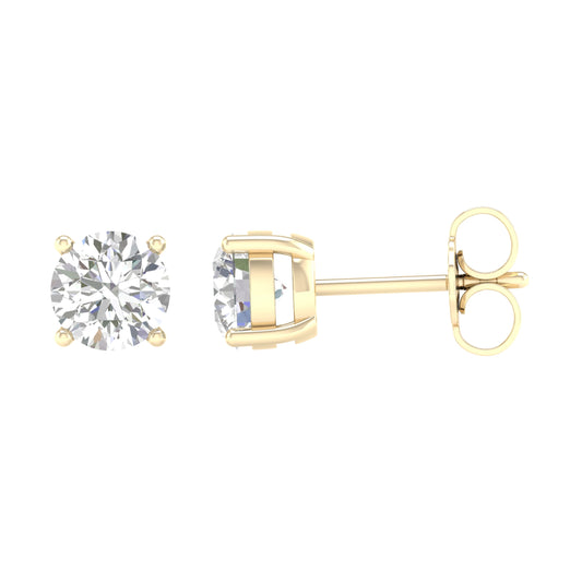14K 2.00CT Certified Lab Grown Diamond Earring ( Igi Certified )