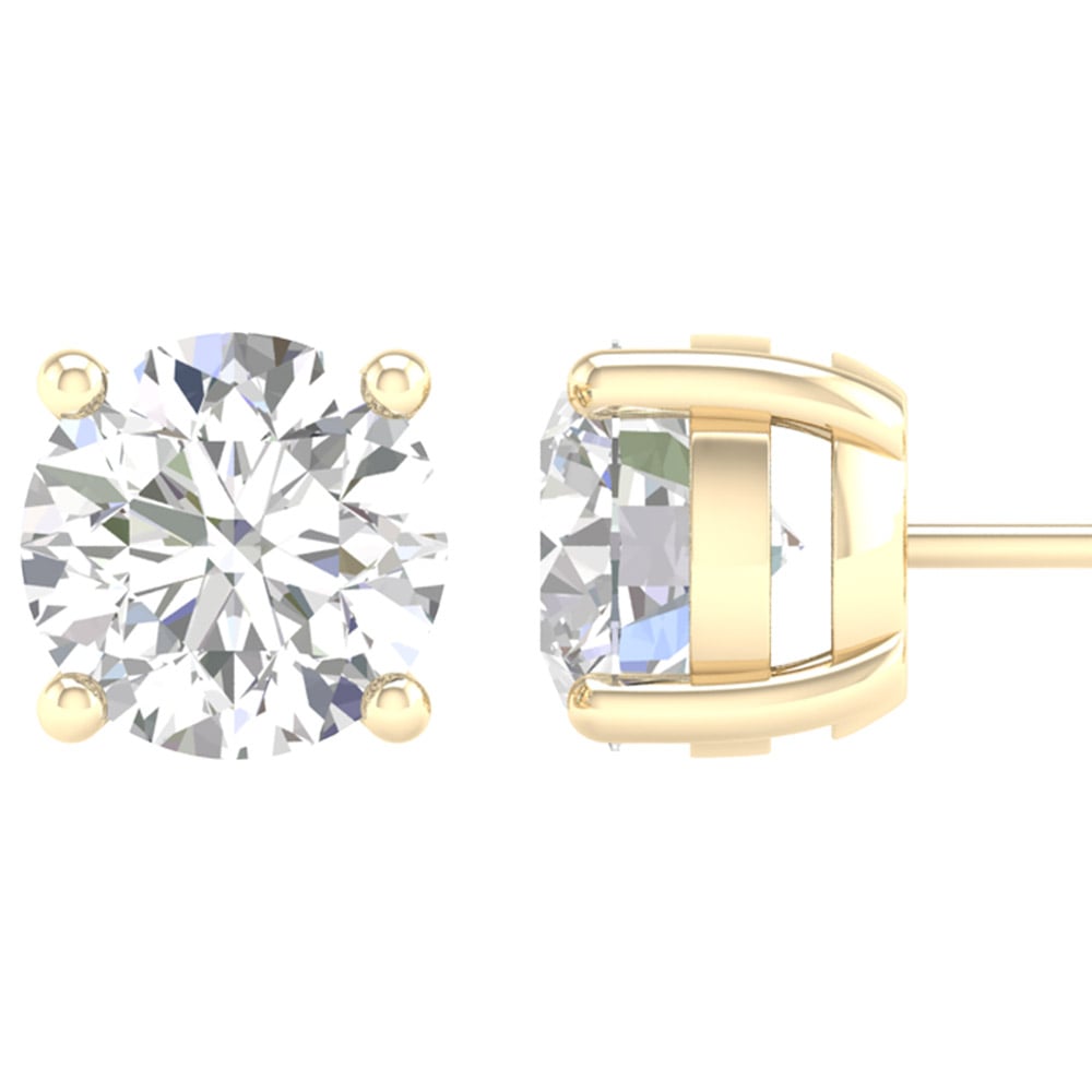 14K 1.00CT Certified Lab Grown Diamond Earring ( Igi Certified )