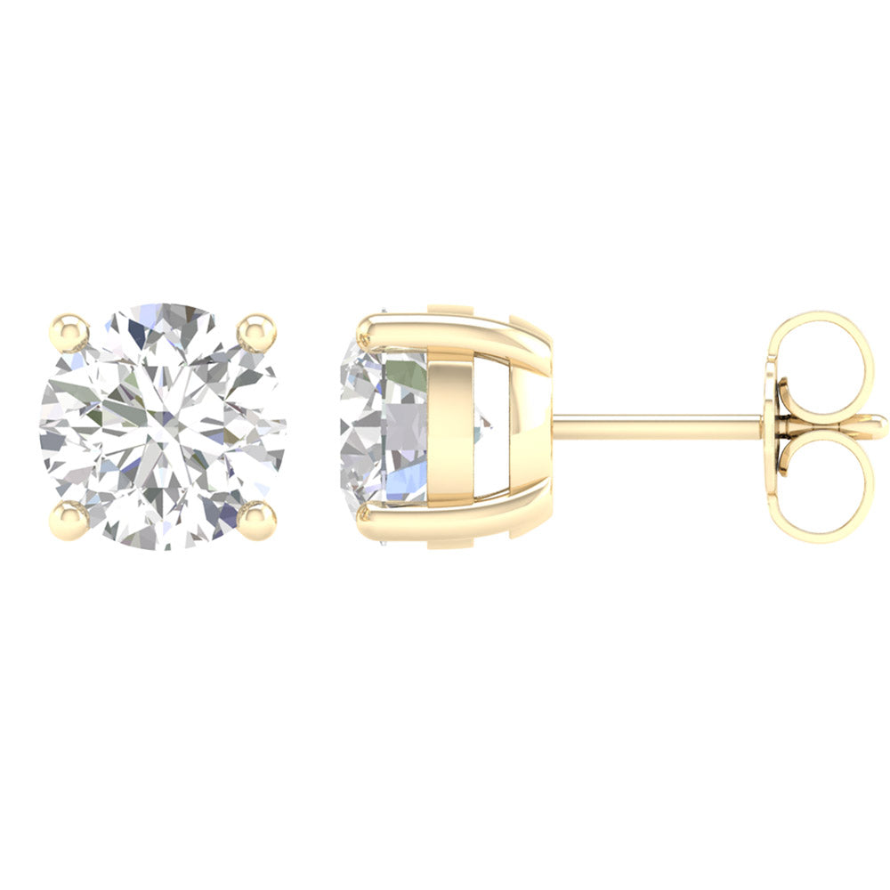 14K 1.00CT Certified Lab Grown Diamond Earring ( Igi Certified )