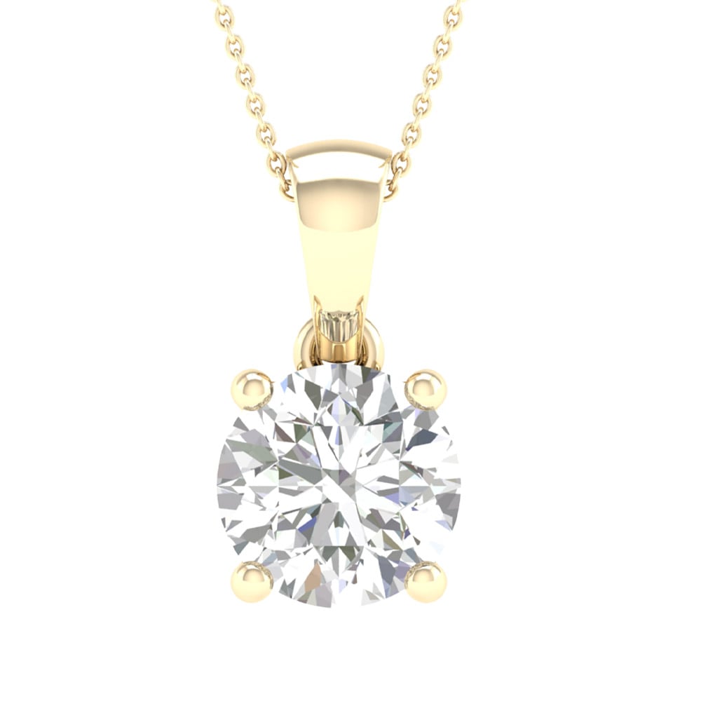 10K 2.00CT Certified Lab Grown Diamond Pendant