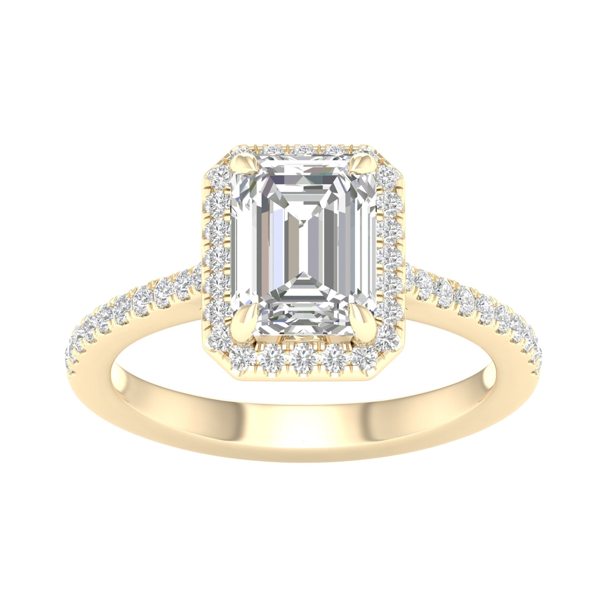 Certified Lab Grown 14K 2.25CT Diamond Engagement Ring