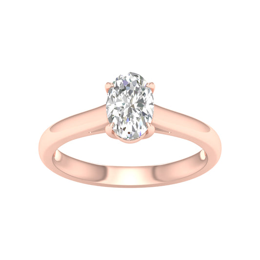14K 1.00CT Lab Diamond Ring