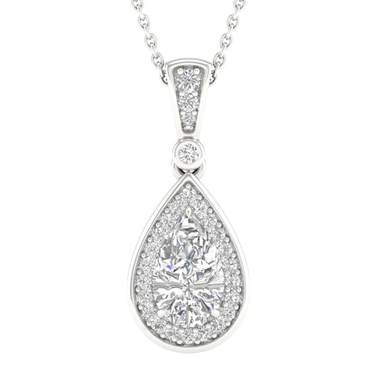 14K 1.15CT Lab Grown Diamond Pendant