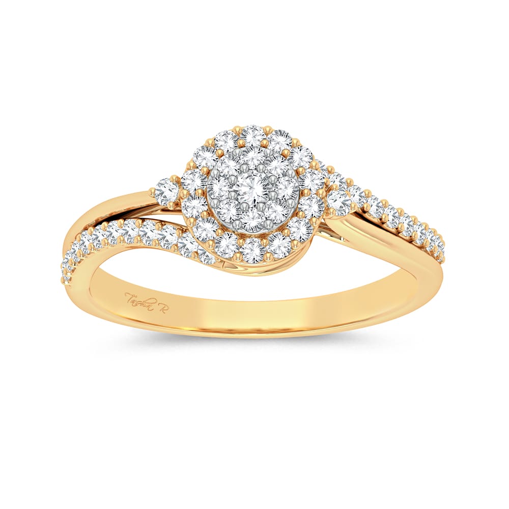10K 0.40CT Fashion Ring