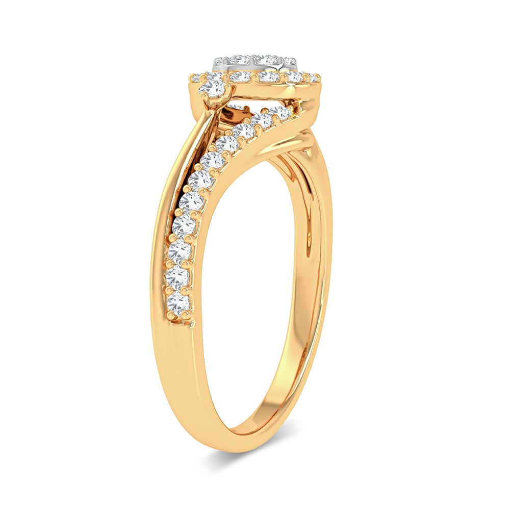 10K 0.40CT Fashion Ring