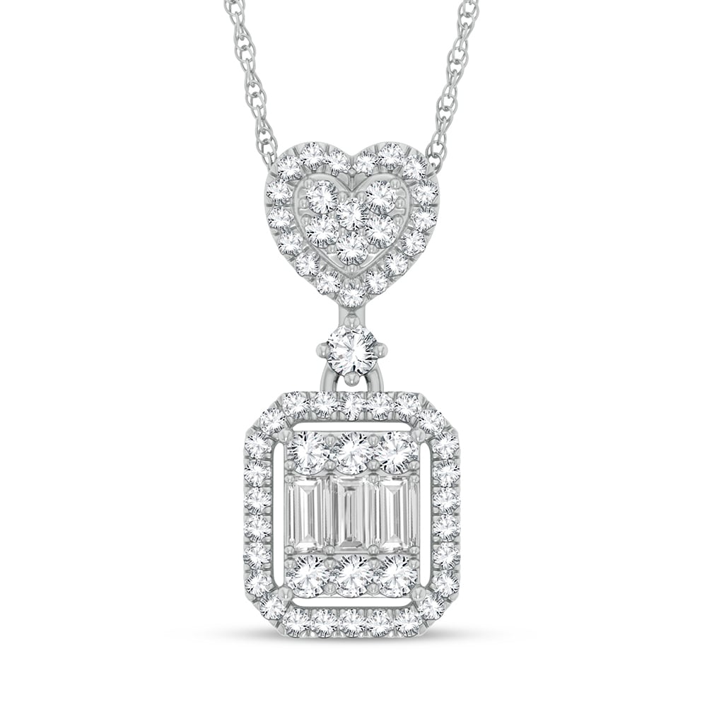 10K 0.35CT Diamond Pendant