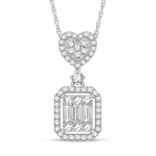 10K 0.35CT Diamond Pendant