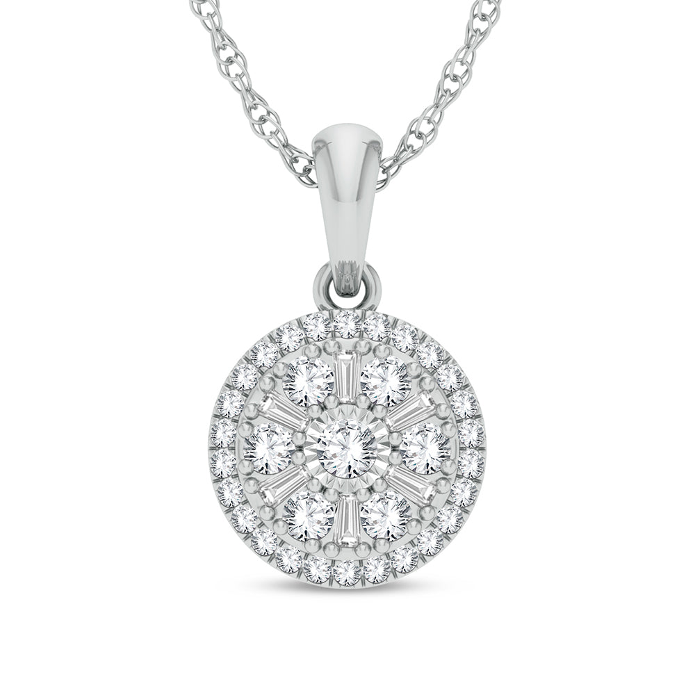 14K 0.25CT Diamond Pendant