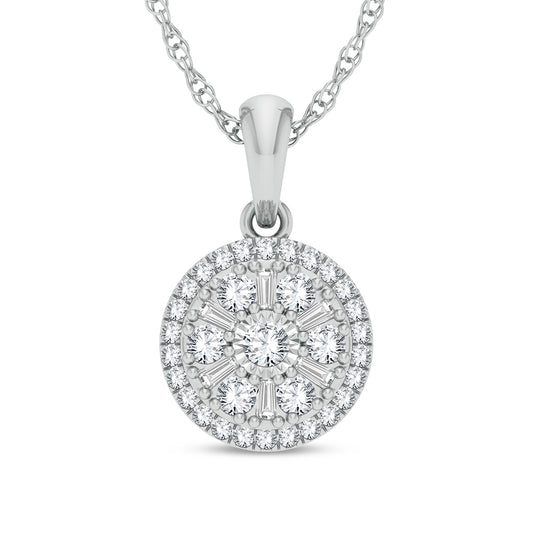 14K 0.25CT Diamond Pendant