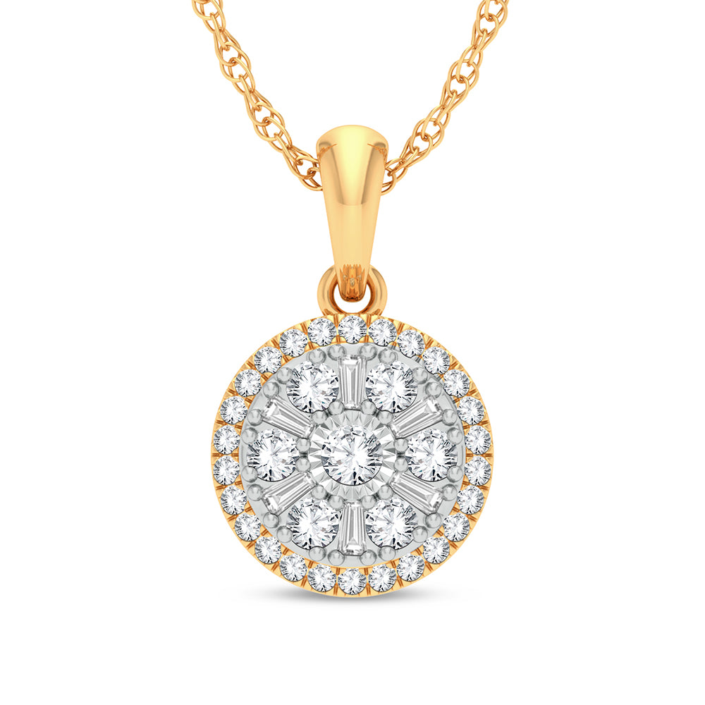 14K 0.25CT Diamond Pendant