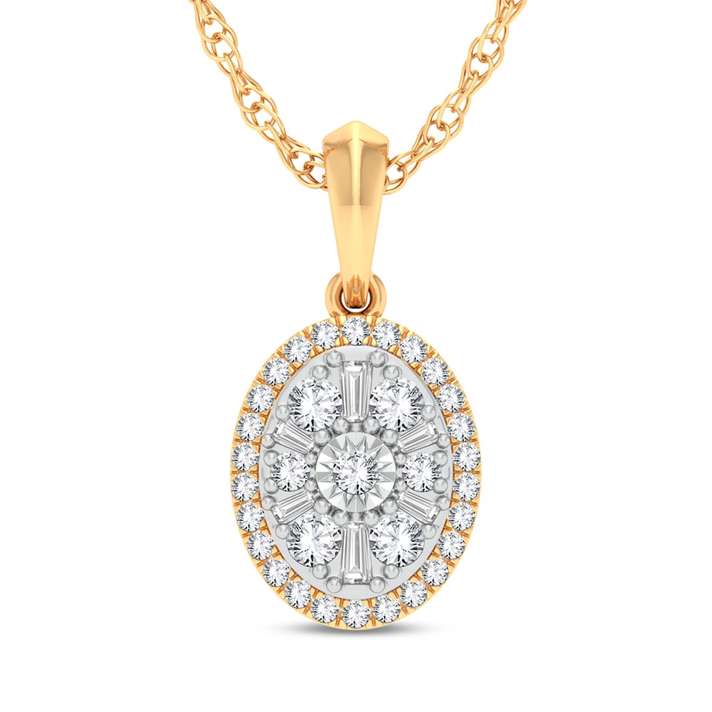 14K 0.25CT Diamond Pendant