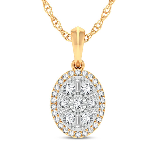 14K 0.25CT Diamond Pendant