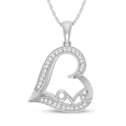 10K 0.20CT Diamond Pendant