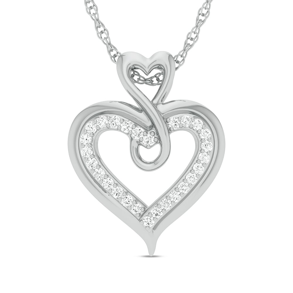10K 0.13CT Diamond Pendant