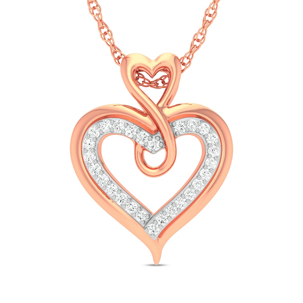 10K 0.13CT Diamond Pendant